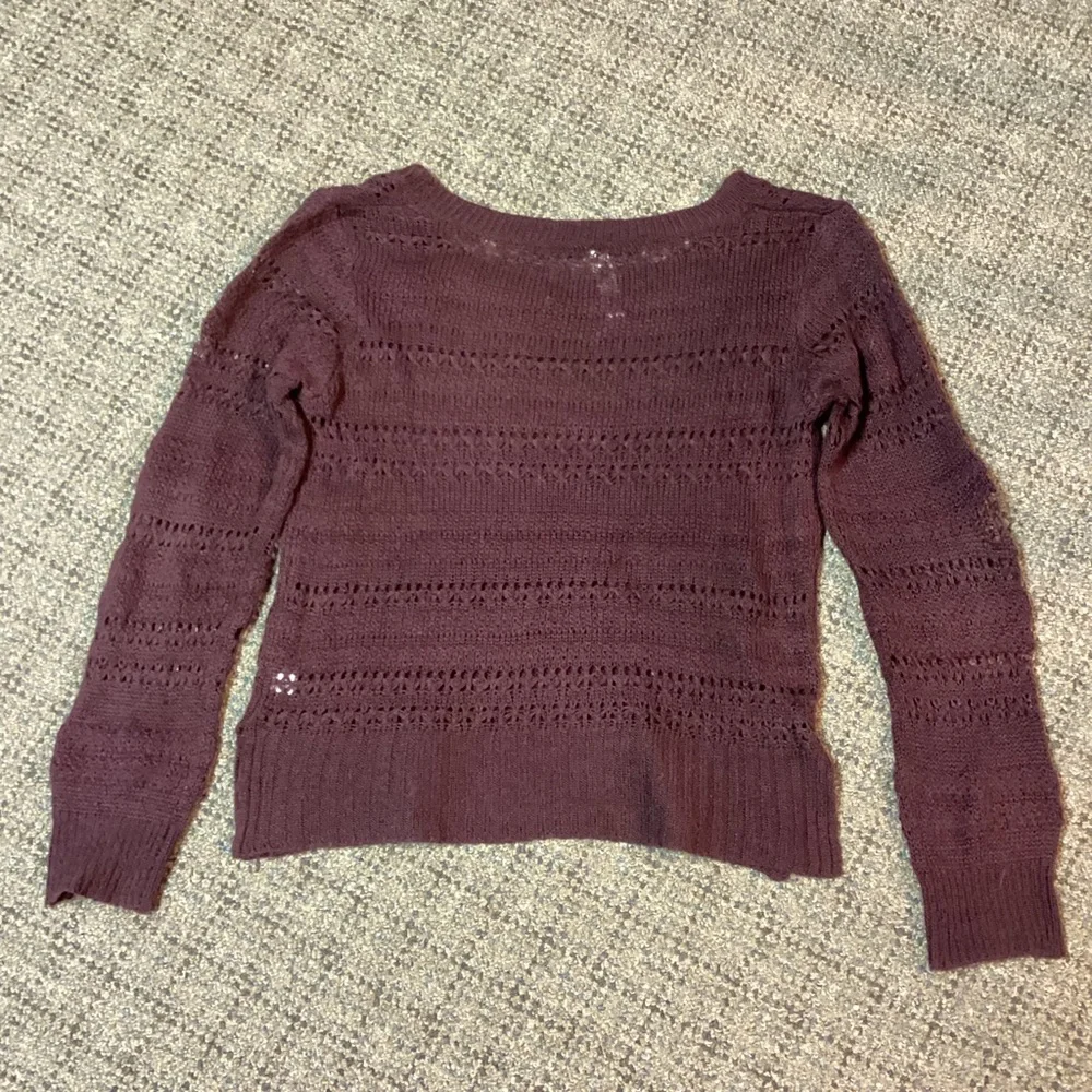 Aeropostale Maroon Knit Sweater * Size M * Repurpose Me * Craft Yarn